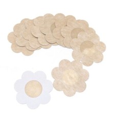 Disposable Flower Petal Shape Adhesive Nipple Cover Breast Pasties, 25 Pairs