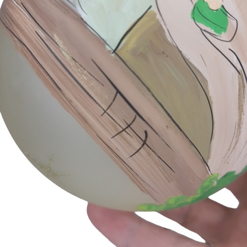 Belén Adorno Navidad Pintado a Mano 4.5 En Sagrada Familia Firmado - Imagen 9 de 10