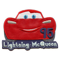 Disney Cars Lightning Mcqueen Vorne Sicht Bestickt Applikation Flicken