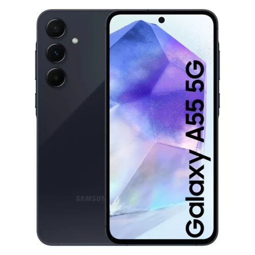 Samsung Galaxy A55 5G  256GB Awesome Navy  2024 model Android Smart Phone new - Afbeelding 1 van 4