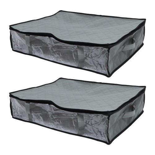 2 Pcs Clothing Organizer Bag Foldable Storage Holder Clothes Pouches - Picture 3 of 12