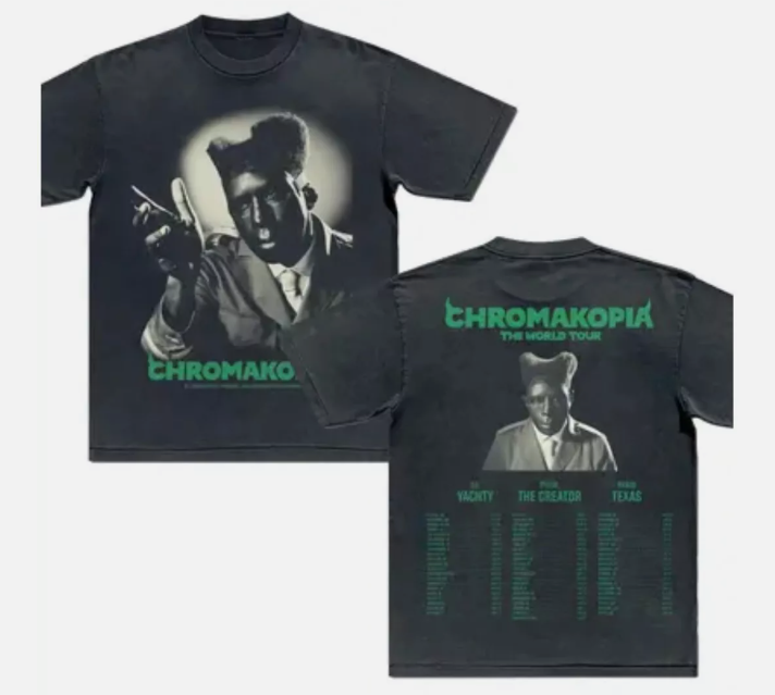 Tyler The Creator CHROMAKOPIA l/S Tシャツ Tyler, The Creator Announces CHROMAKOPIA World Tour shirt