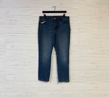 Bandolino jeans womens size 14 straight leg slim blue medium wash stretch