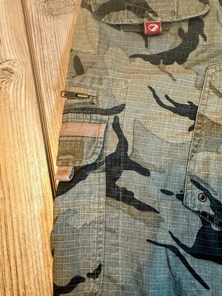 Pantalones Cortos Para Hombre Fort Bragg Por Dye Precision, Oliva/Negro Camuflaje, Algodón RipStop Talla 28 Foto 3 de 4