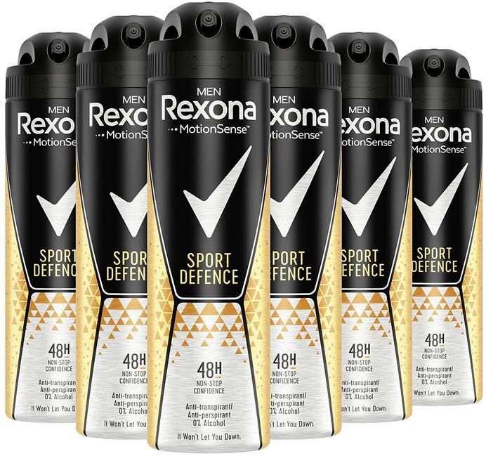 Rexona Men Deodorant Antiperspirant Spray Alcohol Free 200 ml, Pack of 6