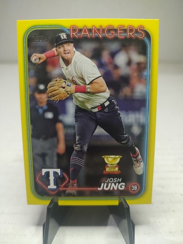 2024 Topps Serie 2 Josh Jung Yellow Parallel #620 Rangers
