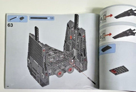 2015 Lego Star Wars Kylo Rens Command Shuttle 75104 Manual ONLY INSTRUCTIONS
