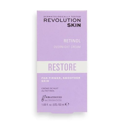Revolution Skincare ,Retinol Overnight Cream, Night Face Cream, 1.69fl oz