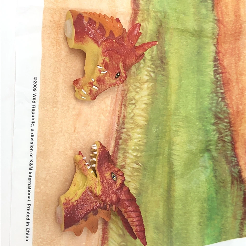 Raro Wild Republic Dragón de Tres Cabezas Snap and Lock Conjunto de Construcción Medieval K&M Foto 4 de 4