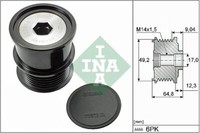 Schaeffler INA 535 0284 10 Generatorfreilauf