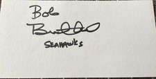 BOB BRATKOWSKI Personally Autographed Signed NFL Card SEAHAWKS FreeShip