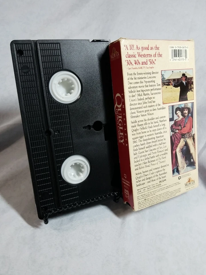 Quigley Down Under VHS Tom Selleck Laura San Giacoma Alan Rickman PG-13 - Image 2 of 2