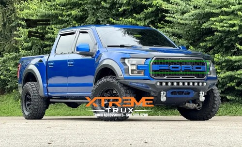 Painted Blue Lightning N6 Raptor Style Grille Letters Fits 15-17 Ford ...