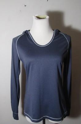 LAYER 8 Pewter Hooded Athletic Jersey Size M