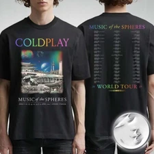 2025 Coldplay Music Of The Spheres Tour Limited Tee In Seoul T-shirt Fan Gift