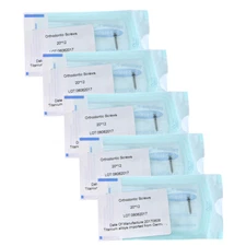 5 Packs Dental 2.0*12 mm Micro Mini Screws Orthodontic Anchorage Nails