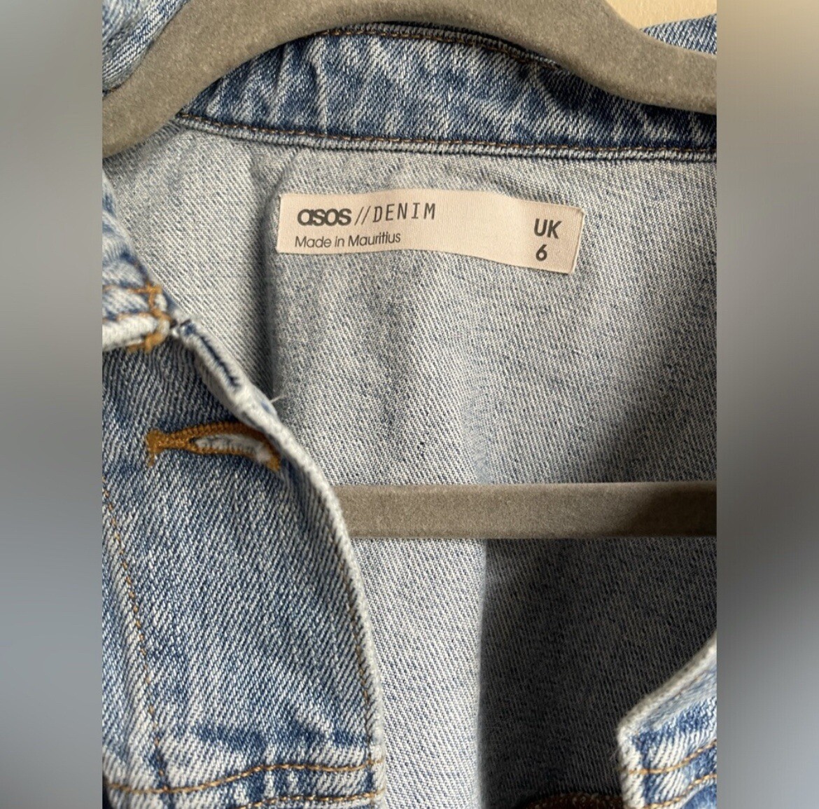 ASOS Denim button down Jacket size 2 - image 2