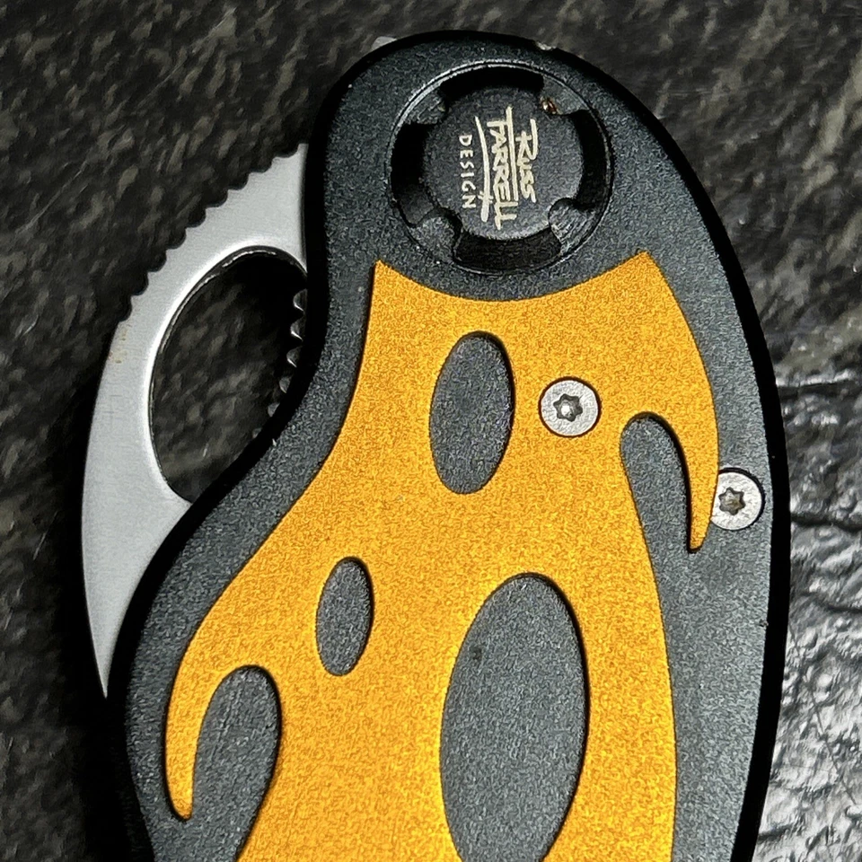 Cuchillo de Bolsillo Frost Cutlery Diseño Russ Farrell 440 Hoja Llama Inoxidable ¡Raro! Foto 3 de 4