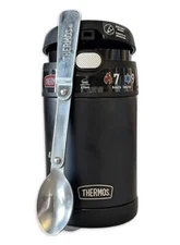 THERMOS FUNTAINER 16 OUNCE STAINLESS STEEL FOOD / JAR FOLDING SPOON KIDS SCHOOL