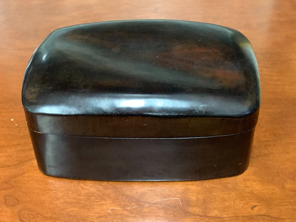 VINTAGE TIFFANY & CO. ELSA PERETTI LEATHER JEWELRY BOX 7 X 5 X