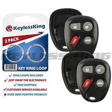 2 New Replacement Keyless Remote Key Fob Clicker Shell Case Button Pad Repair