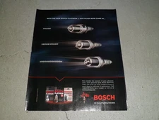 2002 BOSCH PLATINUM SPARK PLUGS #2 AD / ARTICLE