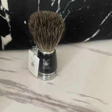 HLE RYTMO Pure Badger Shaving Brush Black 1 Count (Pack of 1)