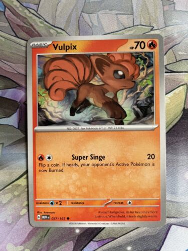 Vulpix - 037/165 - Common - Scarlet & Violet: 151 - Pokemon TCG - 第 1/9 張圖片