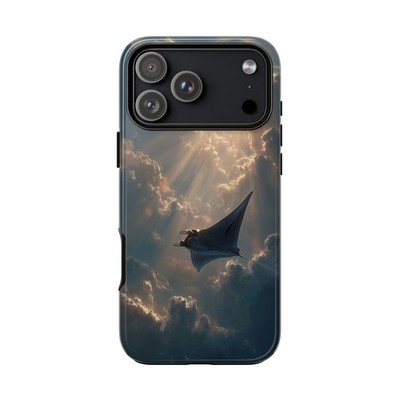 Phone Ink [Manta Ray Gliding Sunlit Sky] For iPhone/Galaxy/Pixel Case