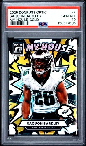 2025 Donruss Optic Saquon Barkley Gold (PSA 10)