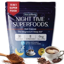 FKMS Authentic the Magnesium Sleep Aid – Natural Sleep Aid Drink Mix, Hot Cocoa