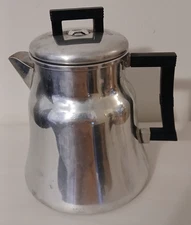 WEAR-EVER Aluminum Percolator Coffee Pot 3012 Camping Stove Top 12 Cup