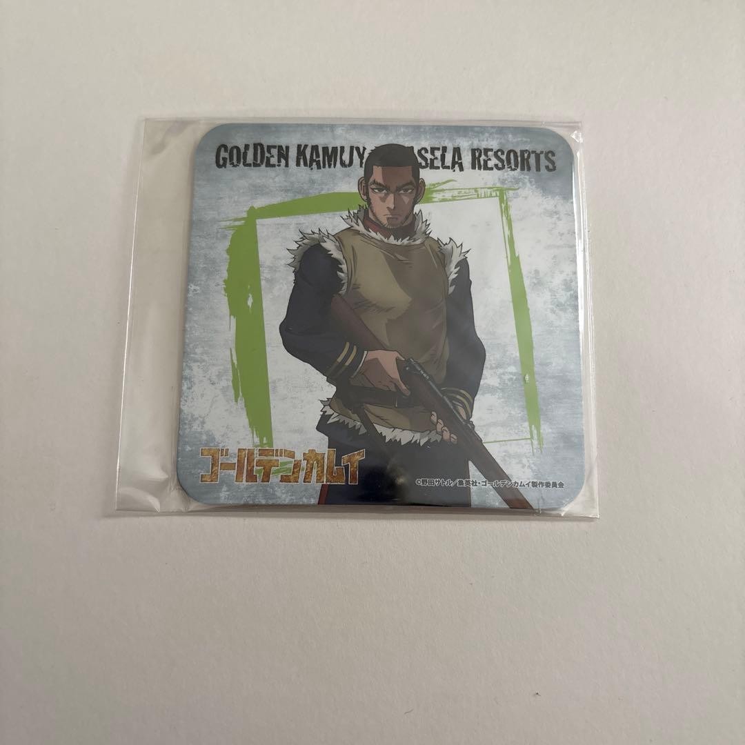 Golden Kamuy Pasela Collaboration Coaster Tanigaki Unused Plastic