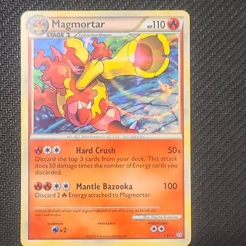 Pokémon TCG Magmortar 29/95 HS Triumphant Holo Rare EN Stage 1 110 HP 2010