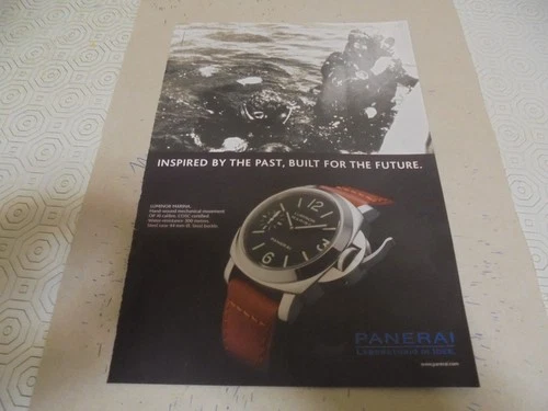 2008 Panerai Luminor Marina watch original print ad