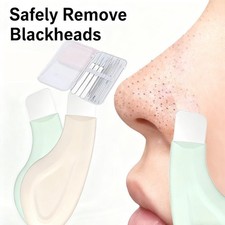 Professional Blackhead Remover Kit Pimple Popper Tool with Extractor Tweezers / 
