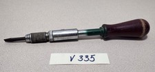 Vtg Yankee No. 135A Spiral Ratcheting Screwdriver North Bros. w/ Flat Tip (v335)