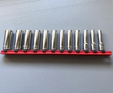 TEKTON # SHD91106 3/8" Dr. Metric Deep 6-Point 12-Piece Socket Set Fast Shipping