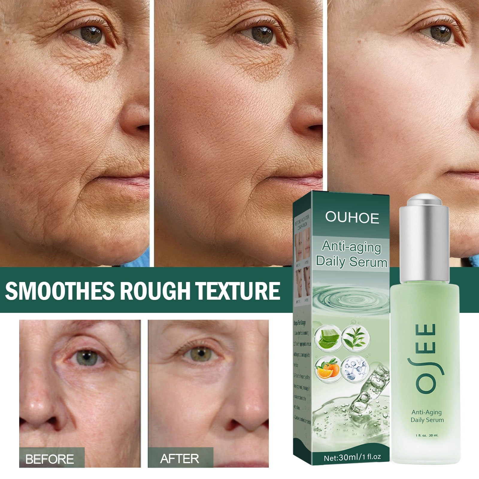Anti-Aging Daily Serum Deep Wrinkle Essence Hydrating Firming Facial Skin Care 3