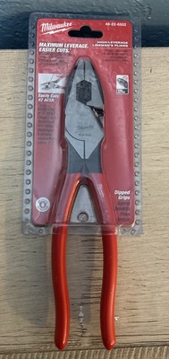 Milwaukee High Leverage Lineman's Pliers Dipped Grips 9  Tool  48-22-6502