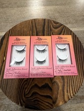 Self Adhesive Eyelashes (Half Lashes), No Lash Glue Needed, 3 packs NIB 