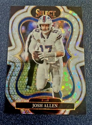 2025 Panini Select Josh Allen Suite Level Silver Disco Prizm #386 Bills KHH 