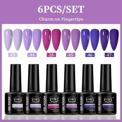 6 tlg Nagellack Set Nail Art Set Maniküre Gel Nagelwerkzeuge Beauty Zubehör