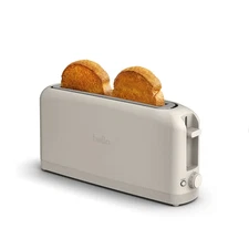 Bella 2 Slice Slim Toaster, Fits-Anywhere Kitchenware, 6 Shade Settings Oatmilk