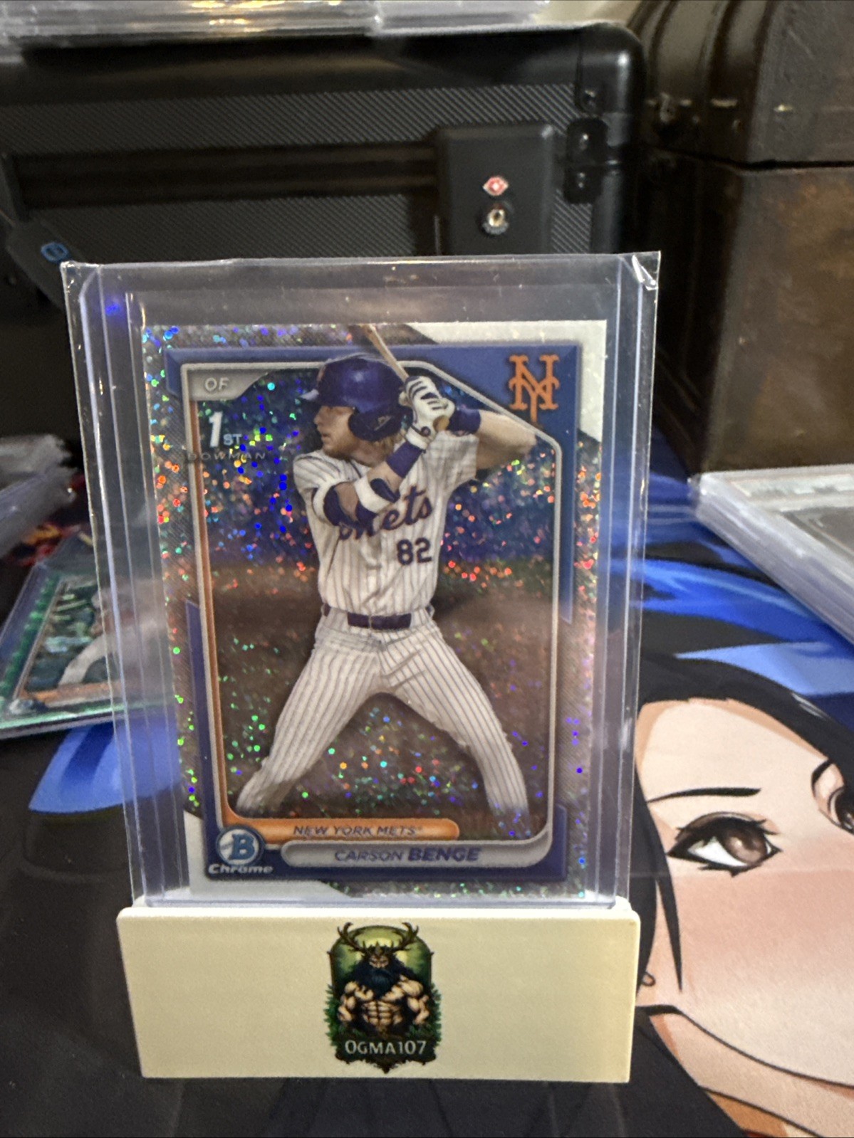 2024 Bowman Draft - Chrome Carson Benge #BDC-28 Sparkle Refractor /200 (RC)