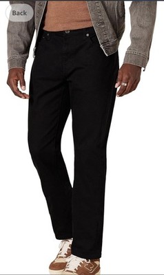 Amazon Essentials Herren Slim-Fit Stretch Denim Jeans Schwarz 33 W x 28 L