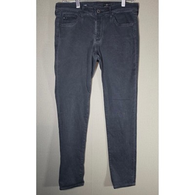 AG Adriano Goldschmied The Stilt Cigarette Leg Jeans Grey Charcoal 29R LS81110