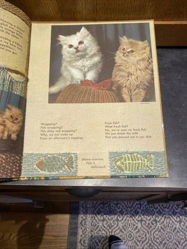 Tell Me Cat Ellen Fisher Big Golden Book Hardcover Vintage 1965 1st Print Rare! - Picture 8 of 12