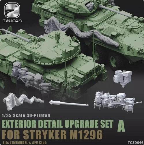 ZIMI&TOUCAN TC3D046 1/35 Exterior Detail Upgrade Set A for Stryker M1296