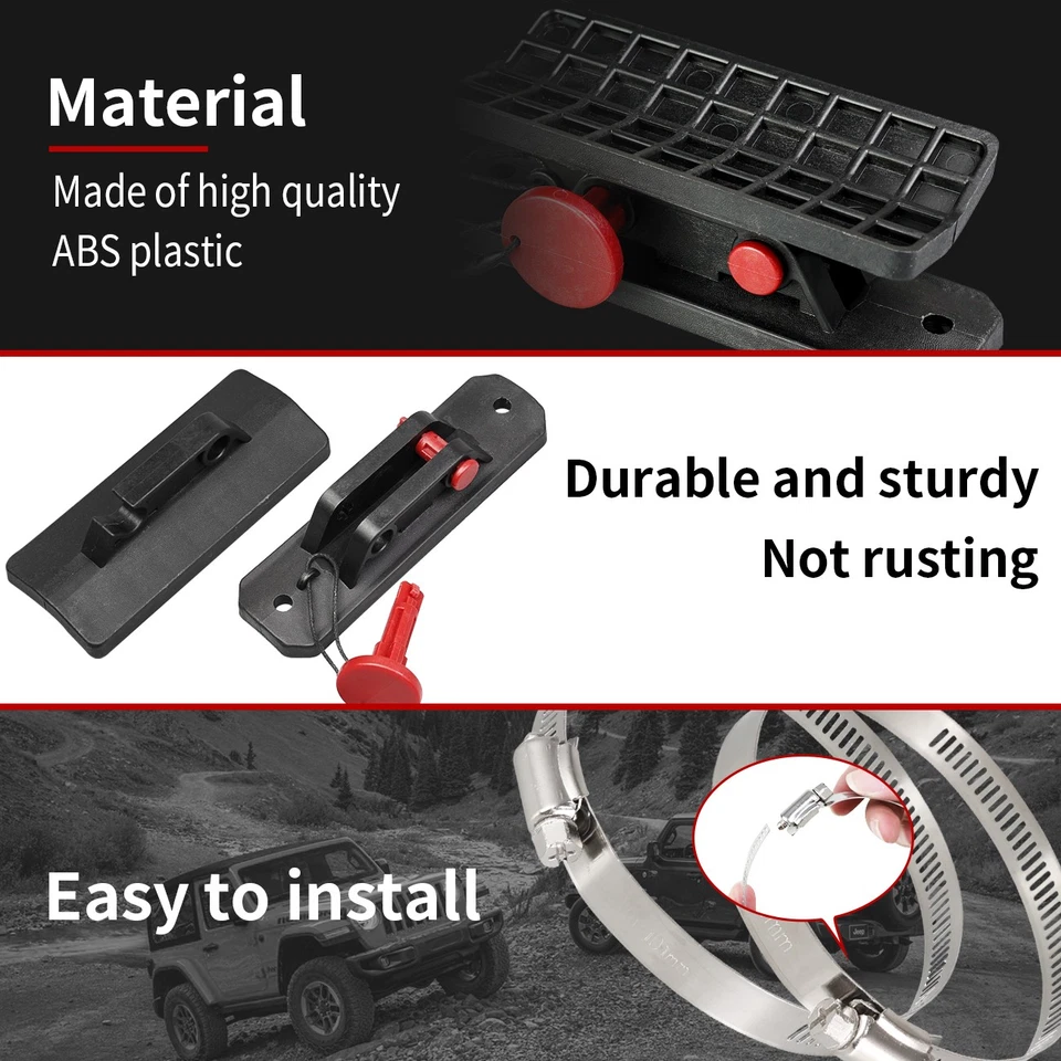 滚杆灭火器安装支架快速释放适用于吉普牧马人 Polaris — 第 3/4 张图片